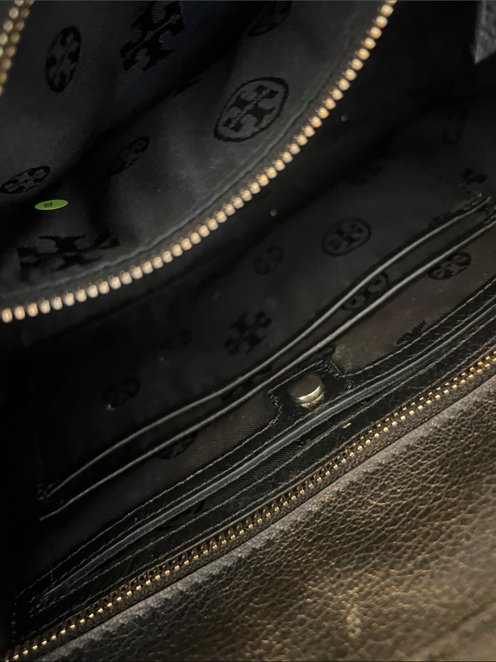 Tory Burch Black Pebbled Leather Satchel with Detachable Strap - Picture 11 of 13